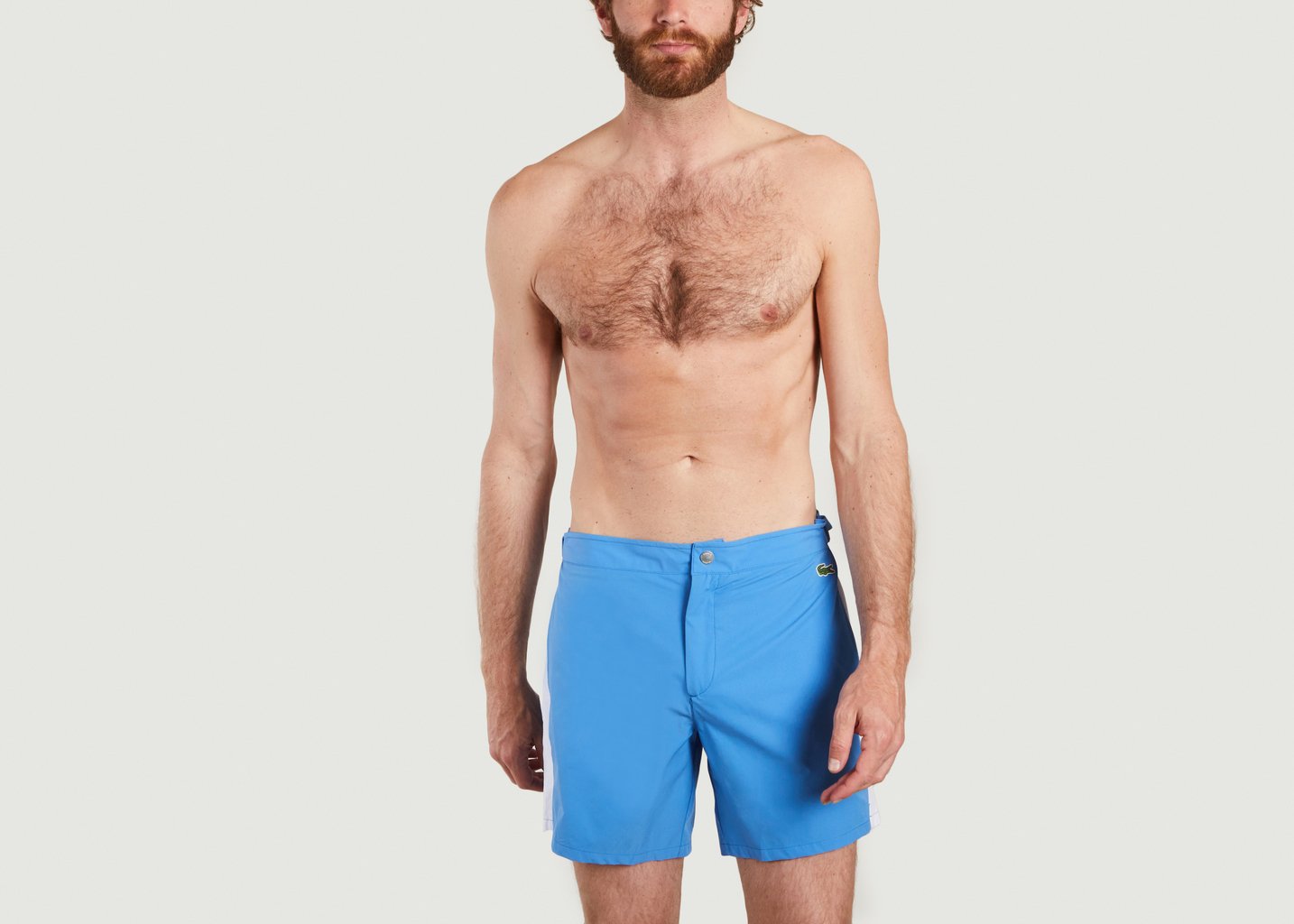 l'exception Maillot de bain léger en polyester Blanc Lacoste