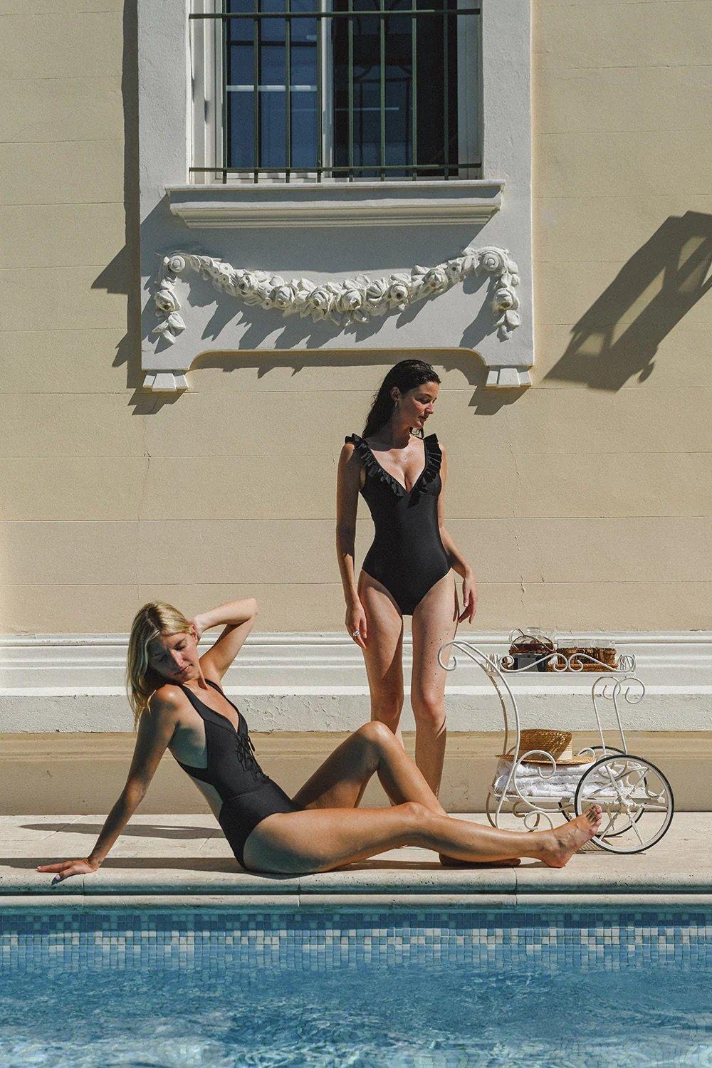 L'exception Maillot De Bain Une Pièce N°11 Noir Posidonie