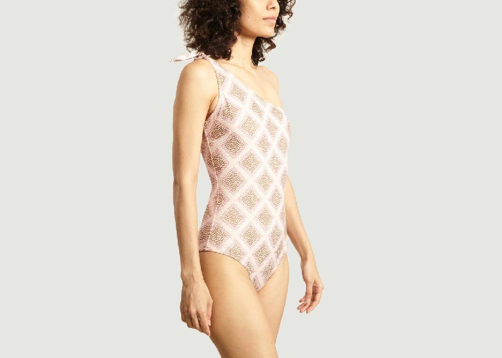 L'exception Maillot Une Pièce Imprimé Asymétrique Carlis Rose Samsoe & Samsoe