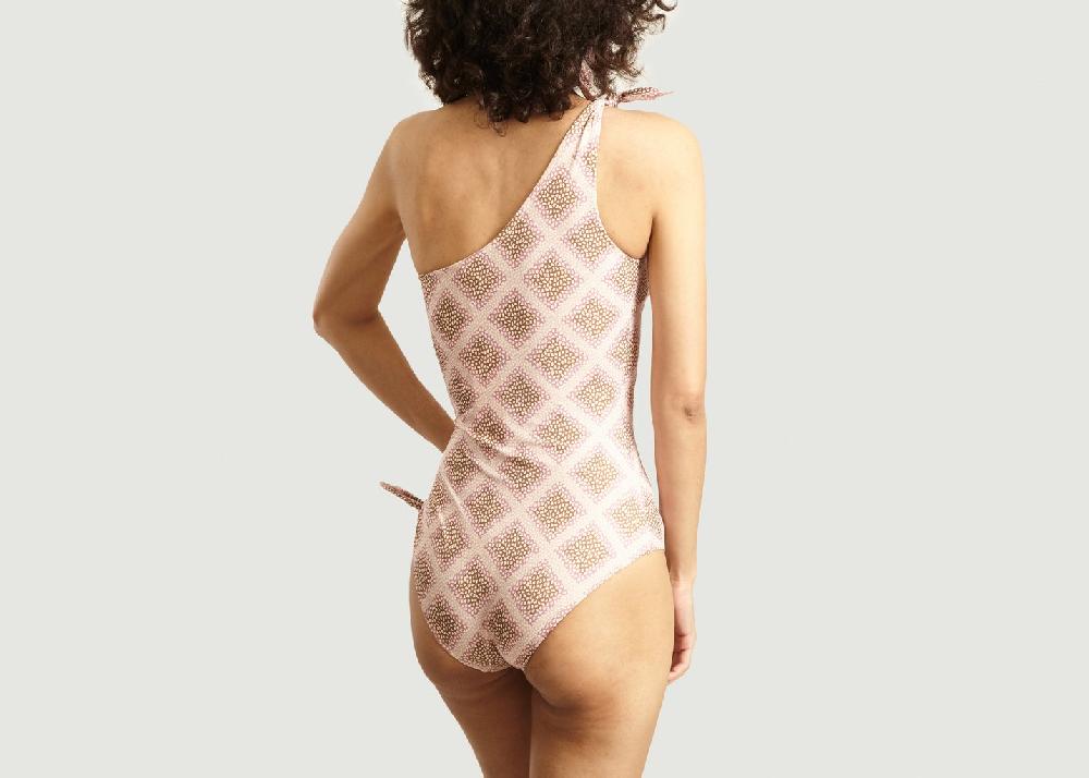 L'exception Maillot Une Pièce Imprimé Asymétrique Carlis Rose Samsoe & Samsoe