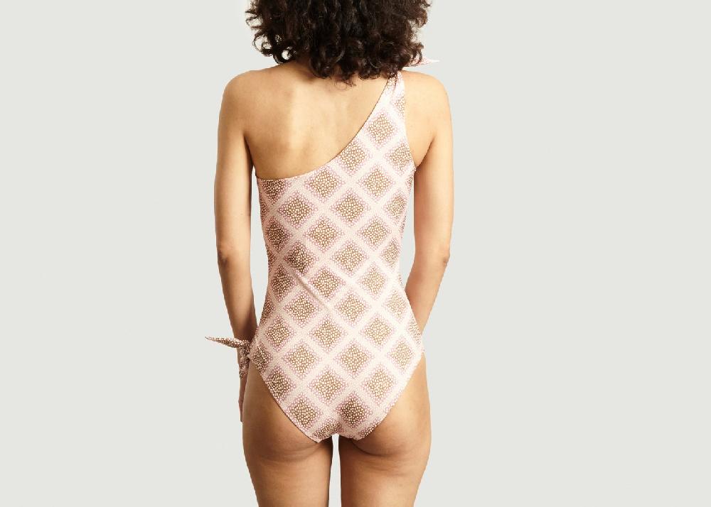 L'exception Maillot Une Pièce Imprimé Asymétrique Carlis Rose Samsoe & Samsoe