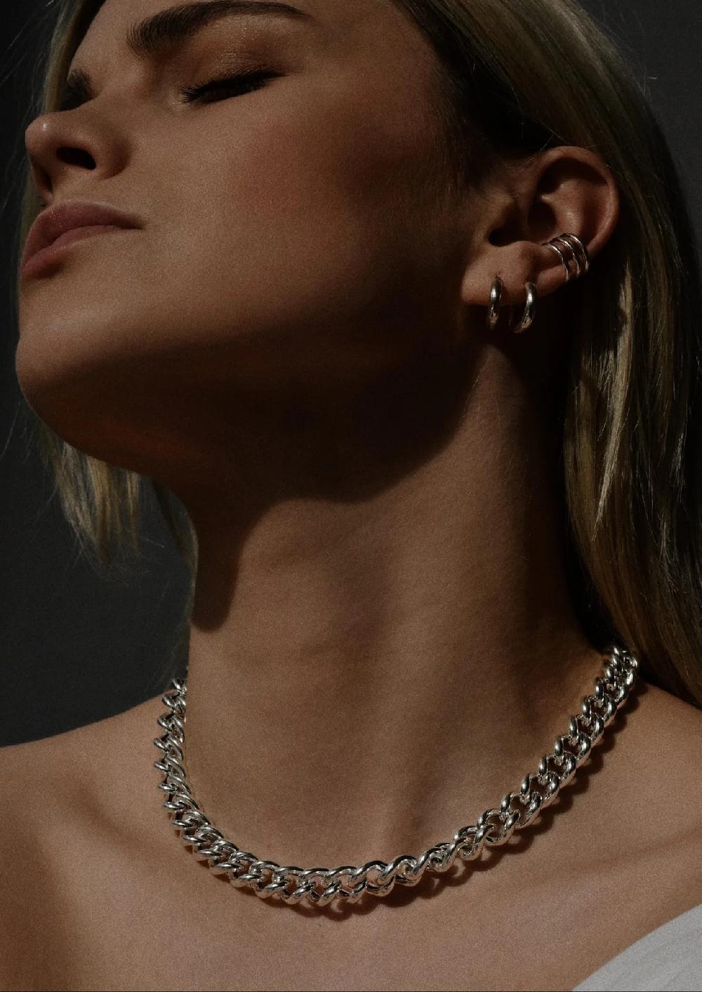 L'exception Manchette D'oreille Vague Argent NO MORE