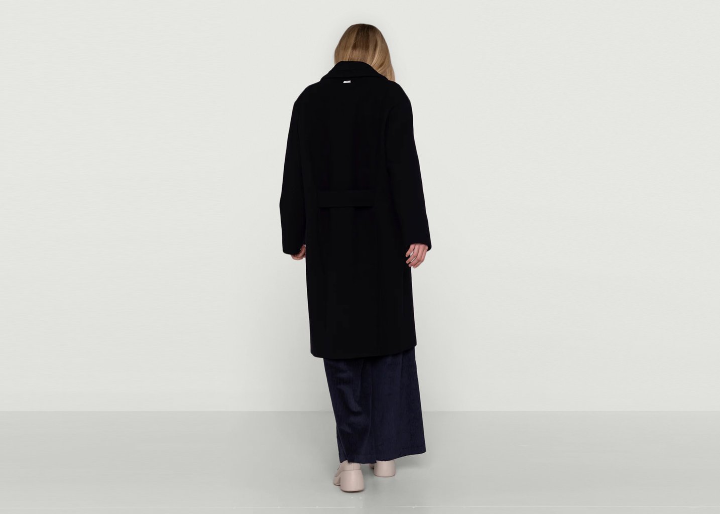 L'exception Manteau Cassonade Bleu Marine Maison Lener