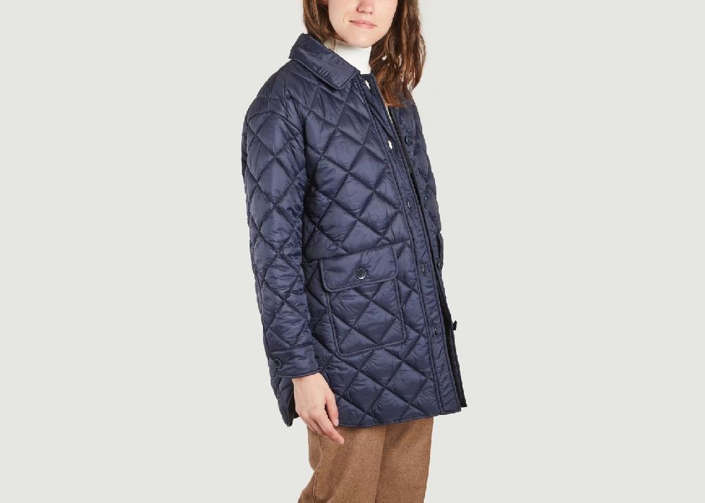 L'exception Manteau Court Trash Nikita Bleu Marine Thinking Mu