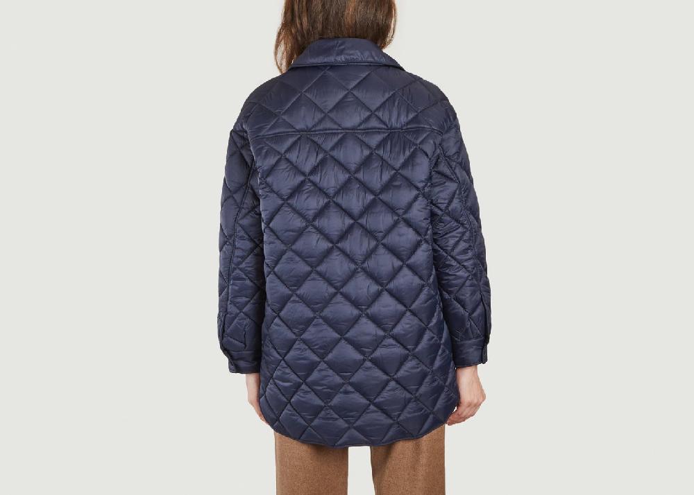 L'exception Manteau Court Trash Nikita Bleu Marine Thinking Mu