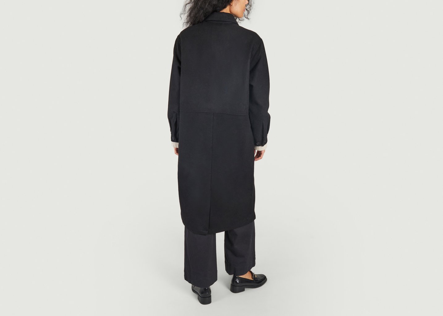 L'exception Manteau Long Furbo Noir Dedicated Brand