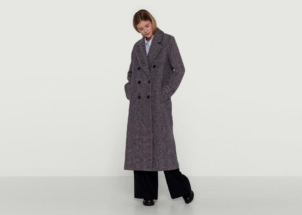 L'exception Manteau Long Pardessus Brabant Bleu Maison Lener