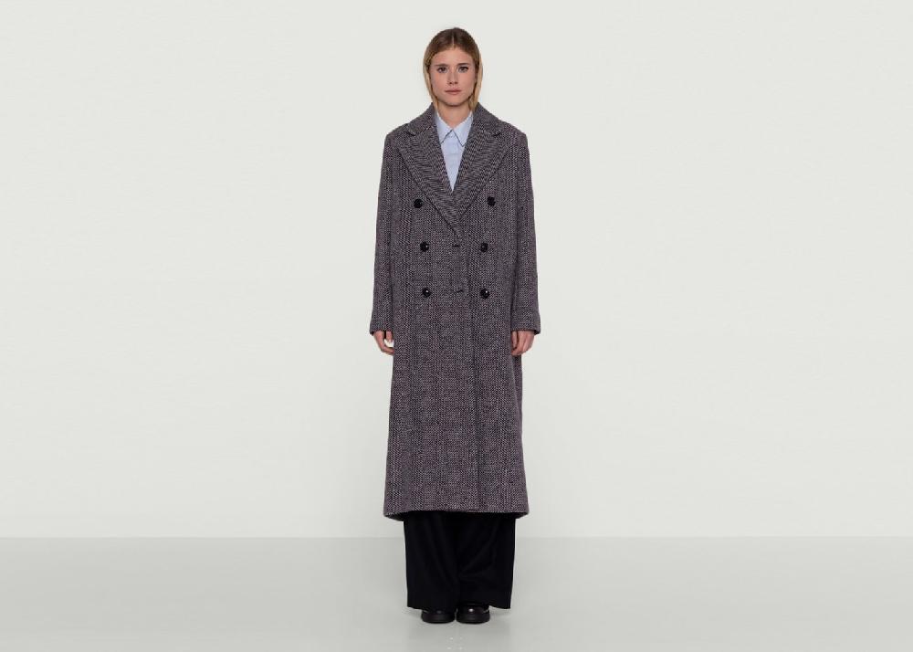 l'exception Manteau long pardessus brabant Bleu Maison Lener