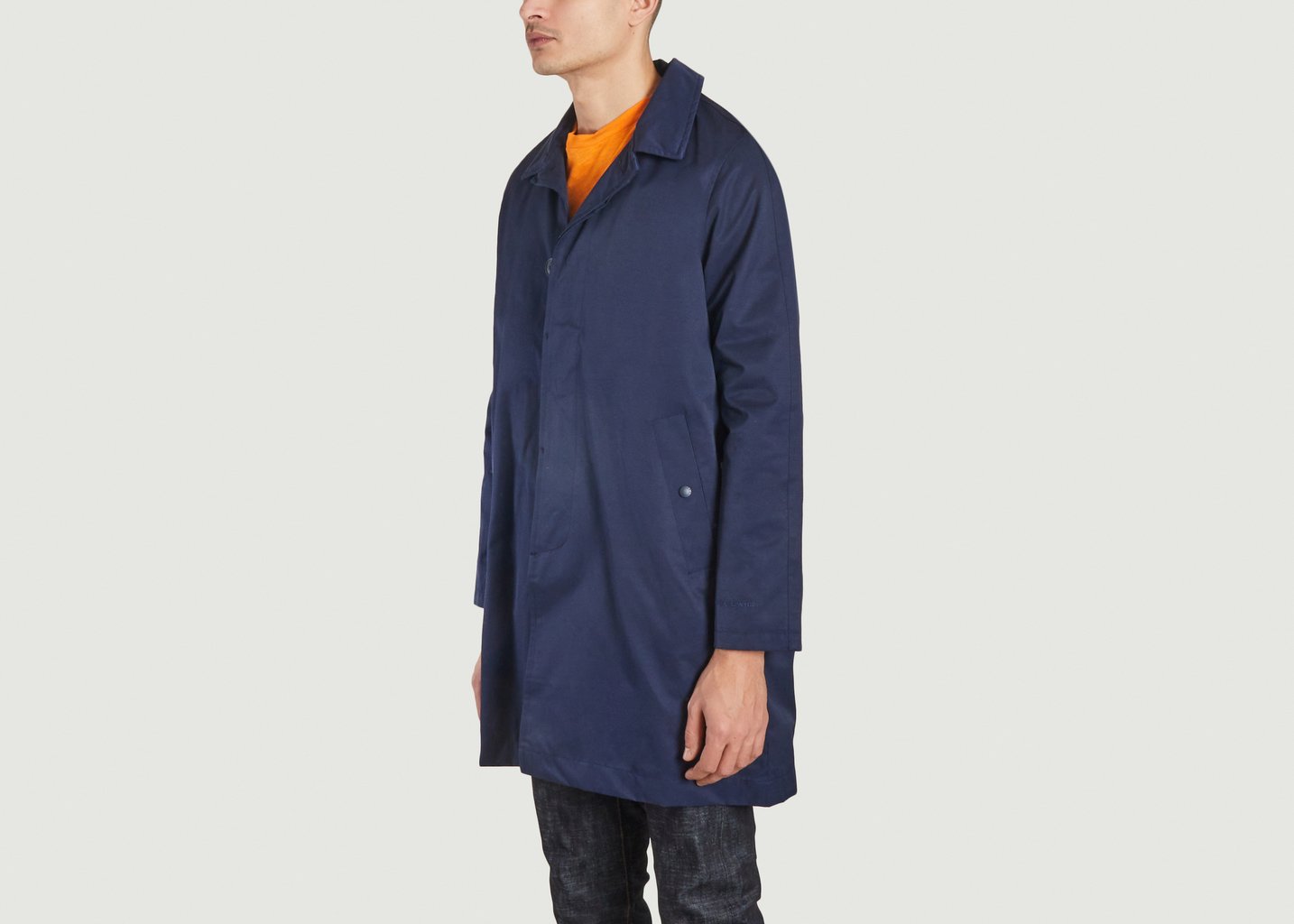 L'exception Manteau Mac Croisé Marine Bleu Marine M.C. Overalls