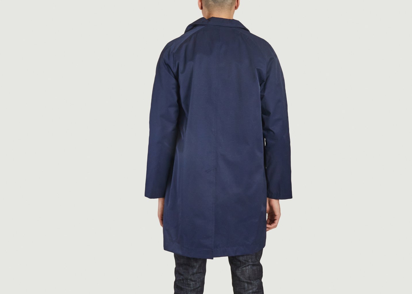 L'exception Manteau Mac Croisé Marine Bleu Marine M.C. Overalls