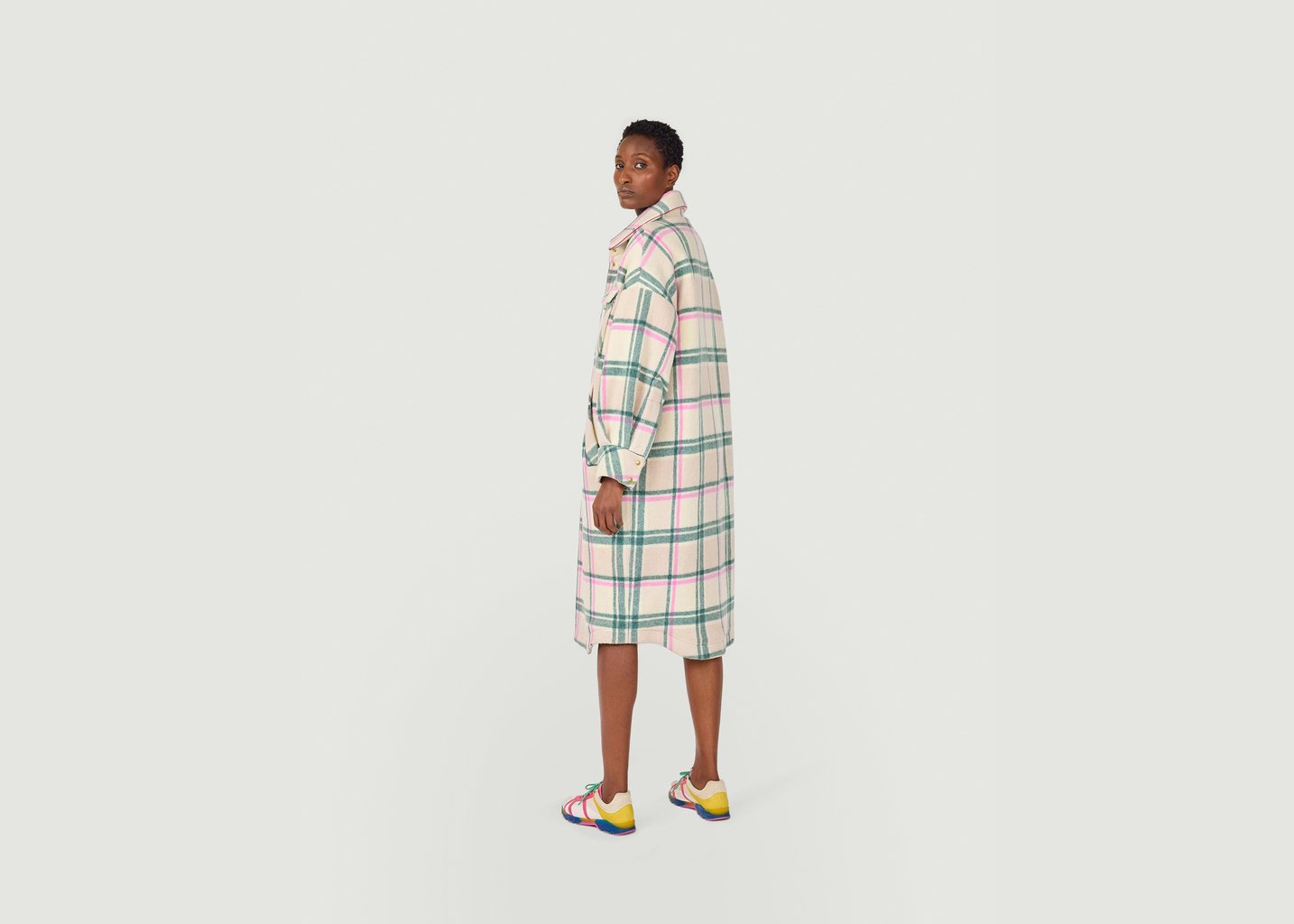 L'exception Manteau Marines En Cachemire District Rainforest Multicolore Heimstone