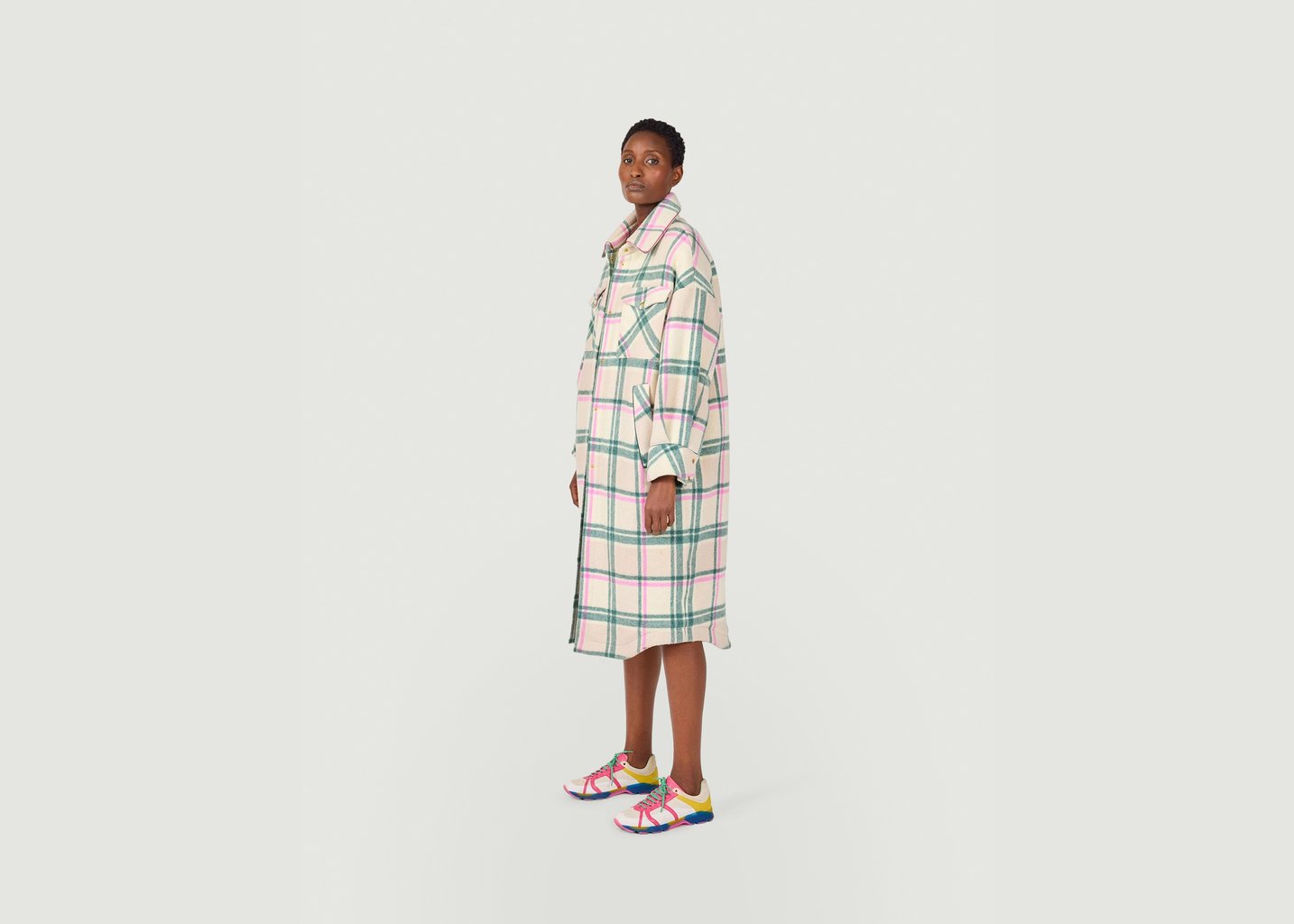 l'exception Manteau Marines En Cachemire District Rainforest Multicolore Heimstone