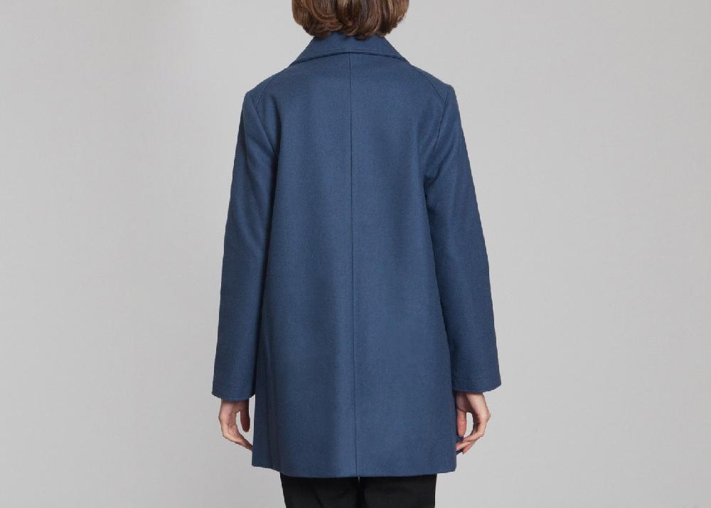 L'exception Manteau Melvin Bleu Pétrole Karine Lecchi
