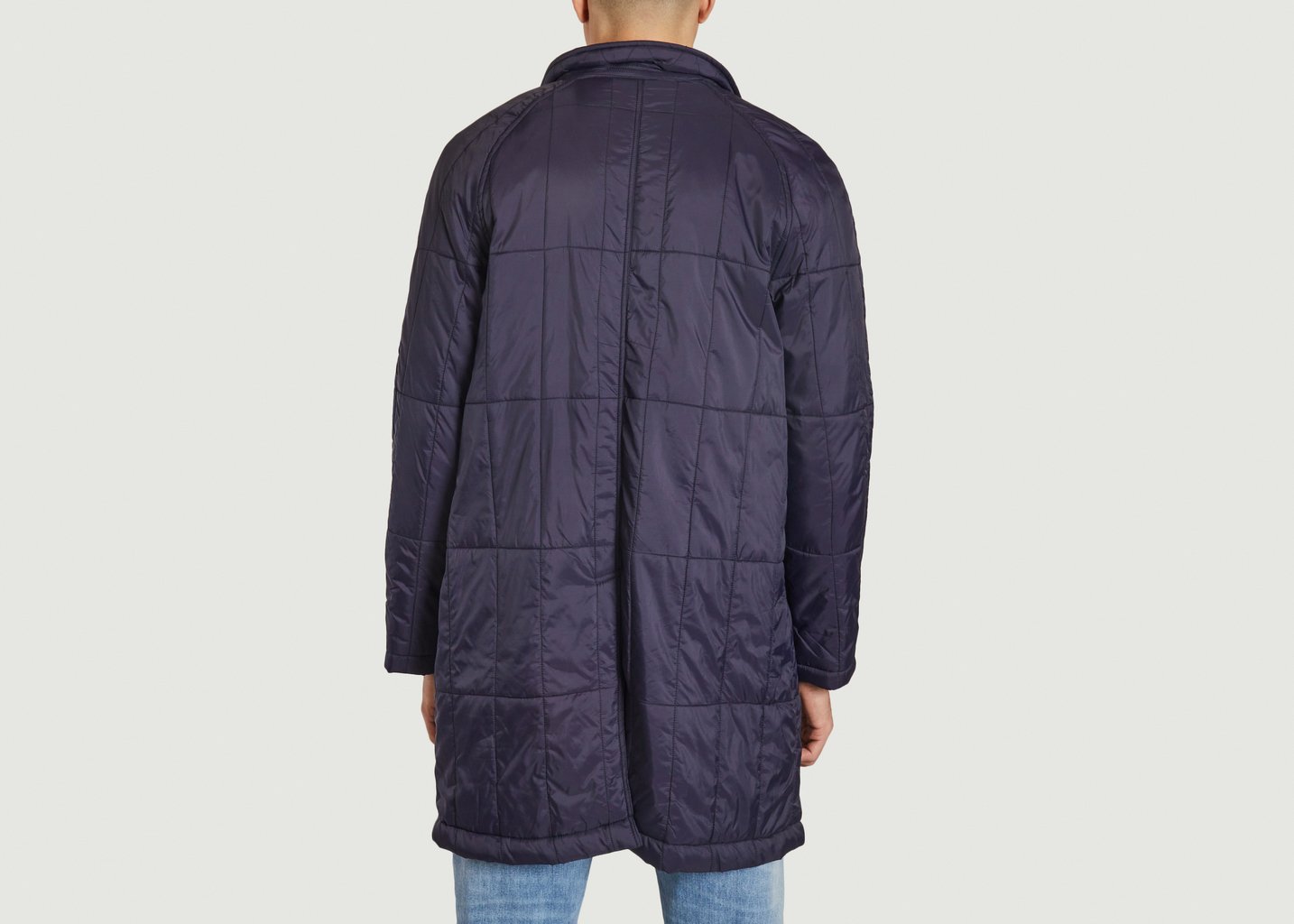 L'exception Manteau Padded Single Breasted Mac Bleu Marine M.C. Overalls