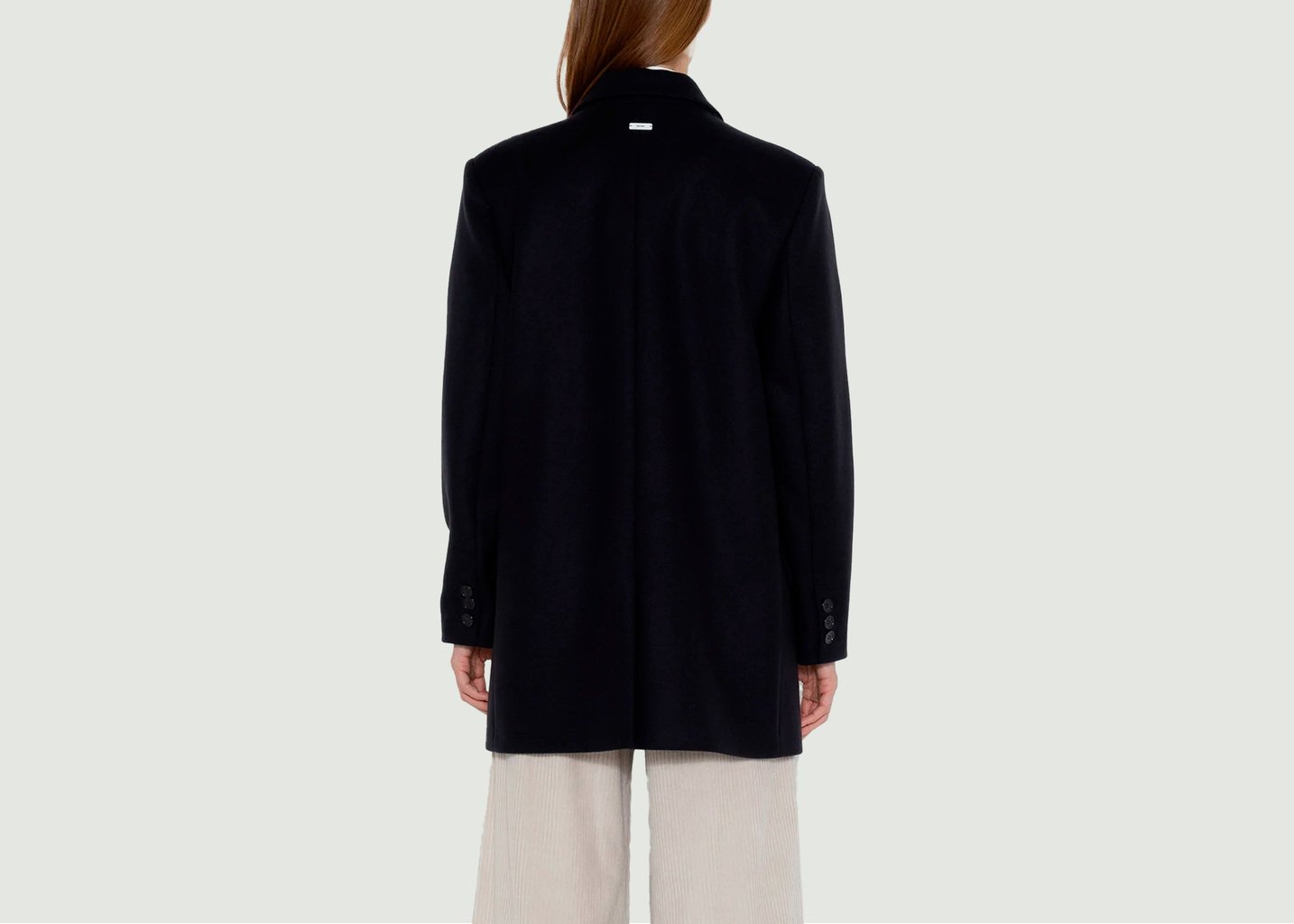 L'exception Manteau Statique Bleu Marine Maison Lener