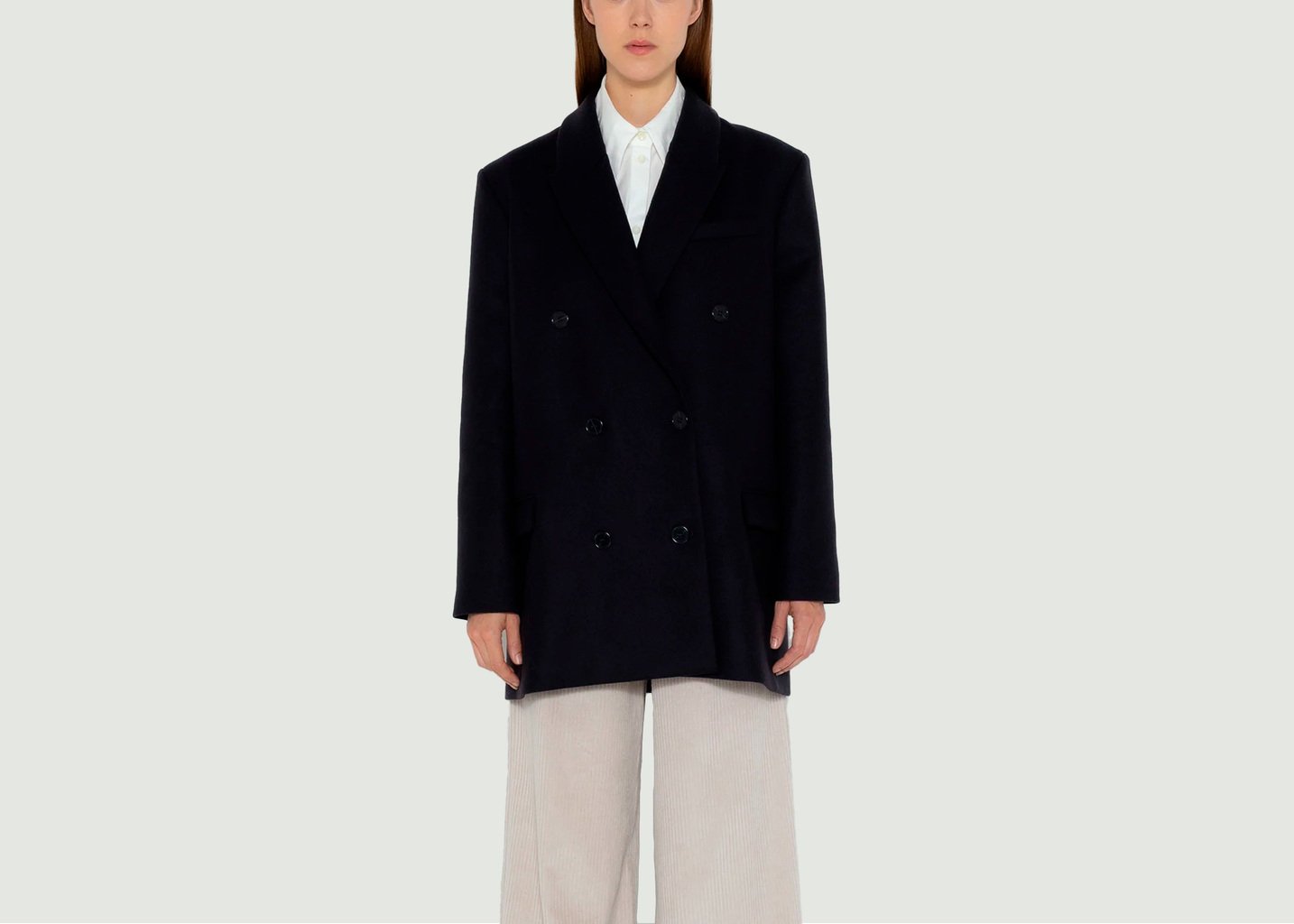 l'exception Manteau Statique Bleu Marine Maison Lener