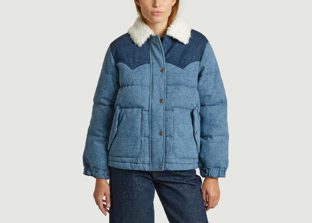 L'exception Manteau Western Puffer Denim Levi's Red Tab