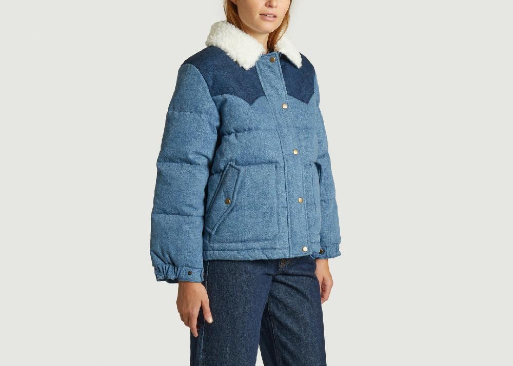 L'exception Manteau Western Puffer Denim Levi's Red Tab