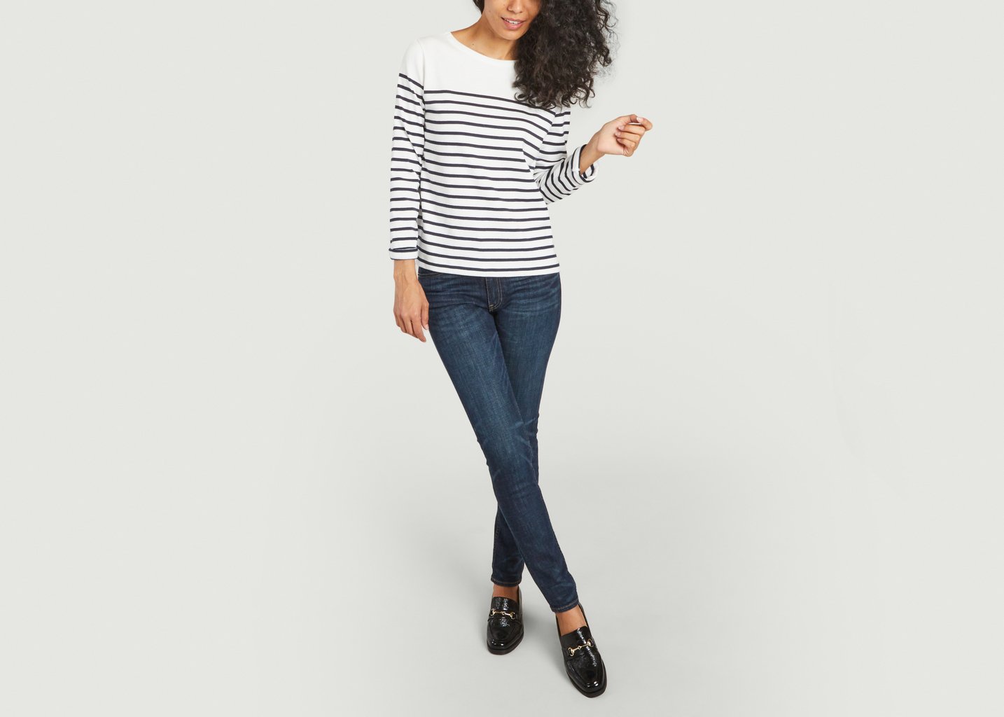 L'exception Marinière Iconique En Coton Bleu Marine Petit Bateau