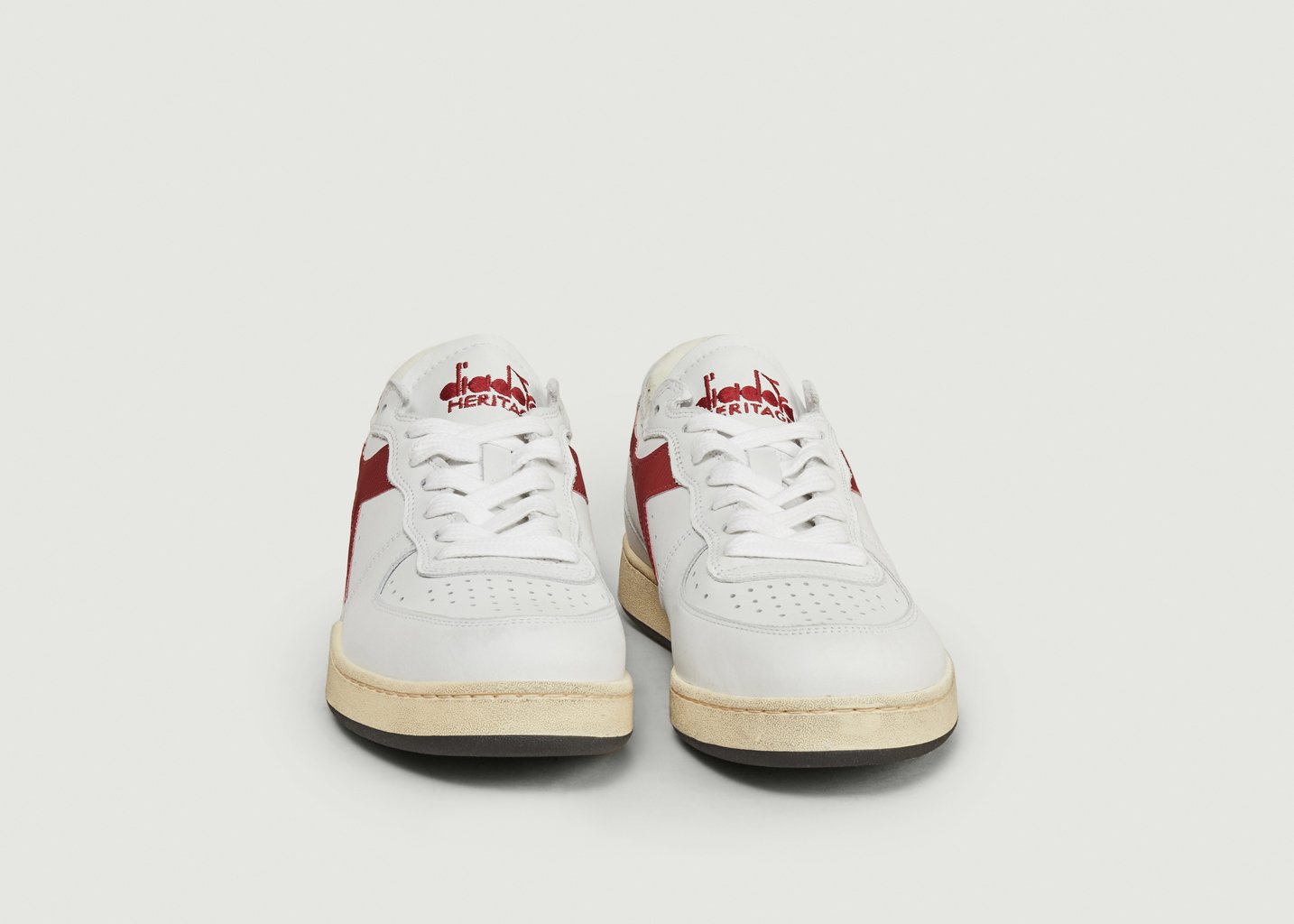 L'exception MI Basket Row Cut Blanc Diadora Heritage