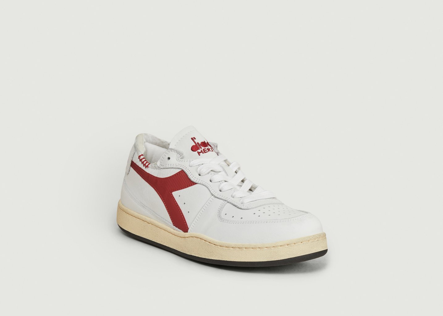 l'exception MI Basket Row Cut Blanc Diadora Heritage
