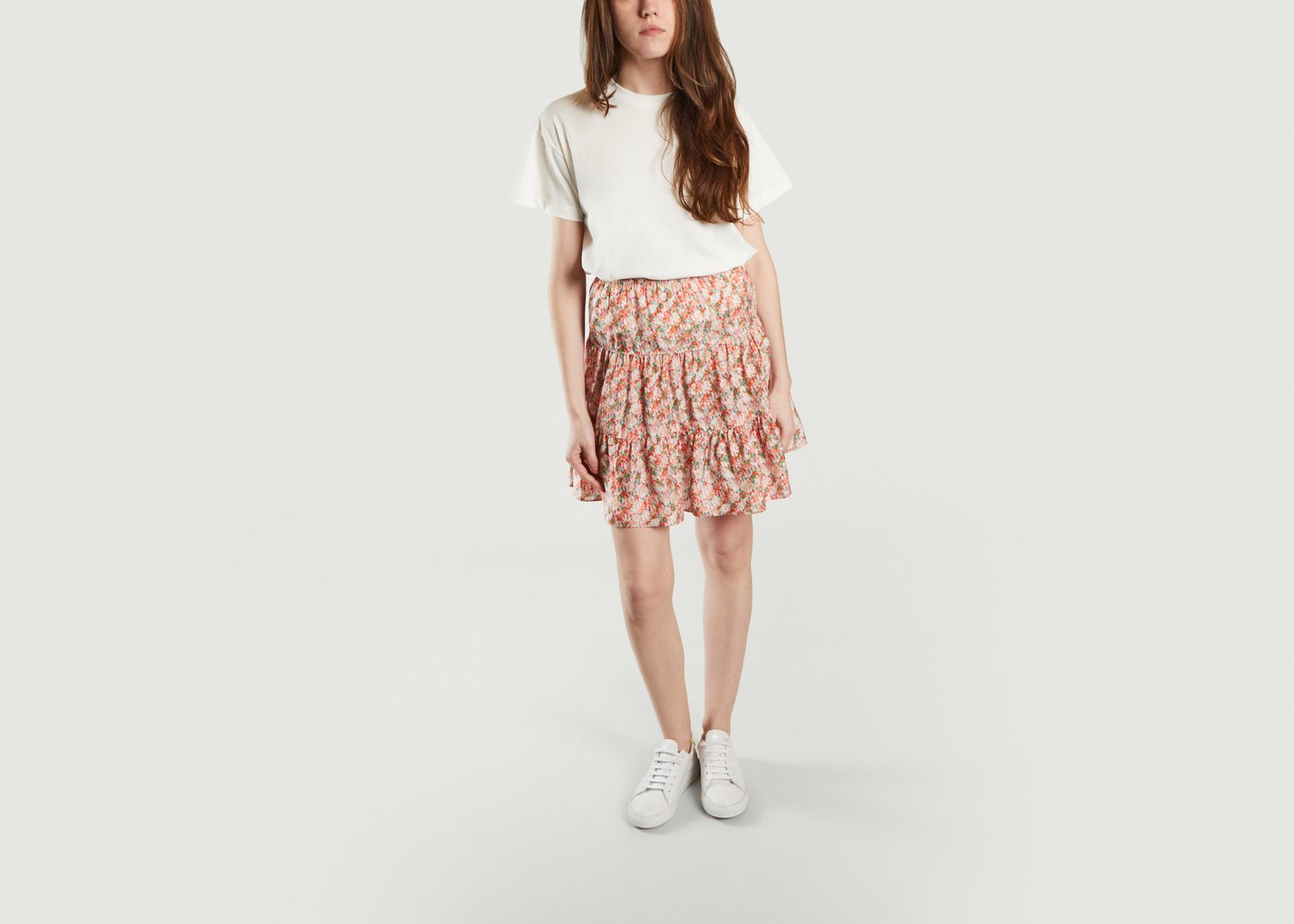 L'exception Mini Jupe Fleurie Multicolore See By Chloé