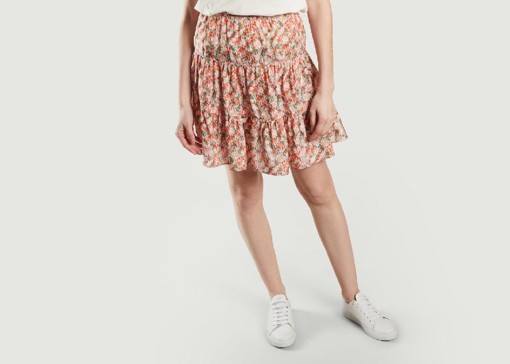 l'exception Mini jupe fleurie Multicolore See by Chloé