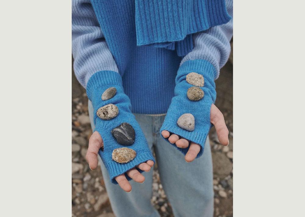 L'exception Mitaines Coralie Bleu Lafrançaise Mailles In France