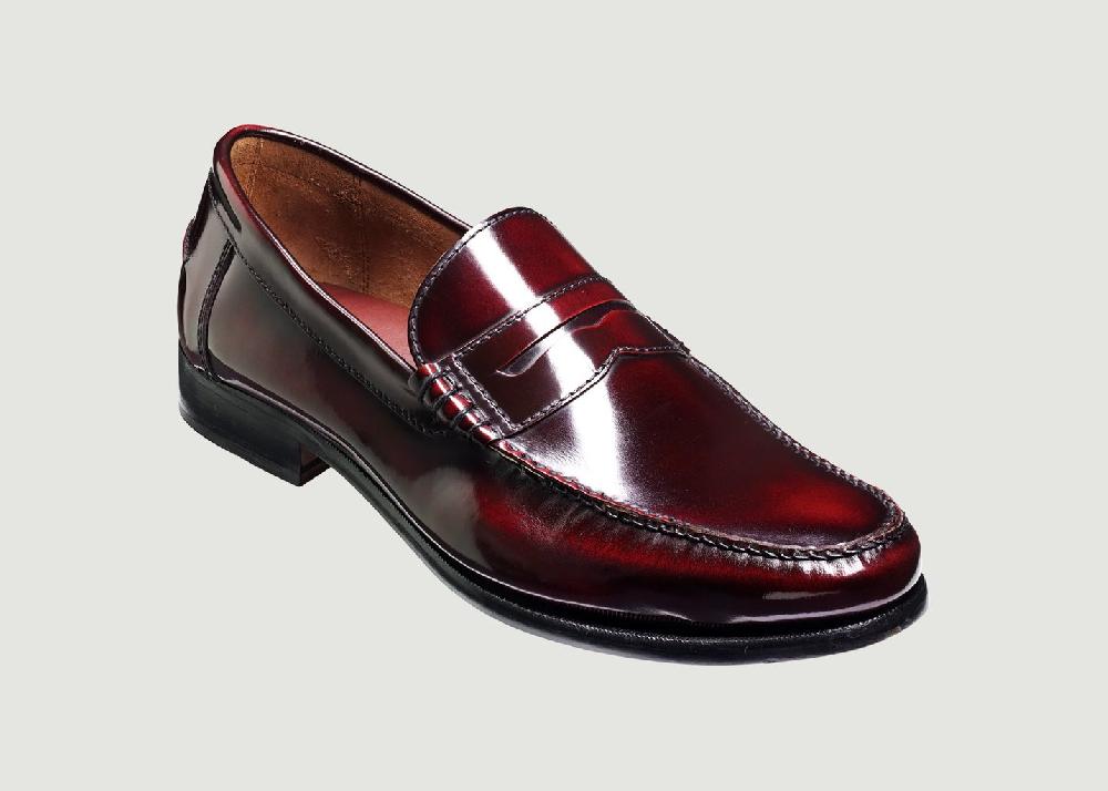 L'exception Mocassin Newington Bordeaux Barker Shoes