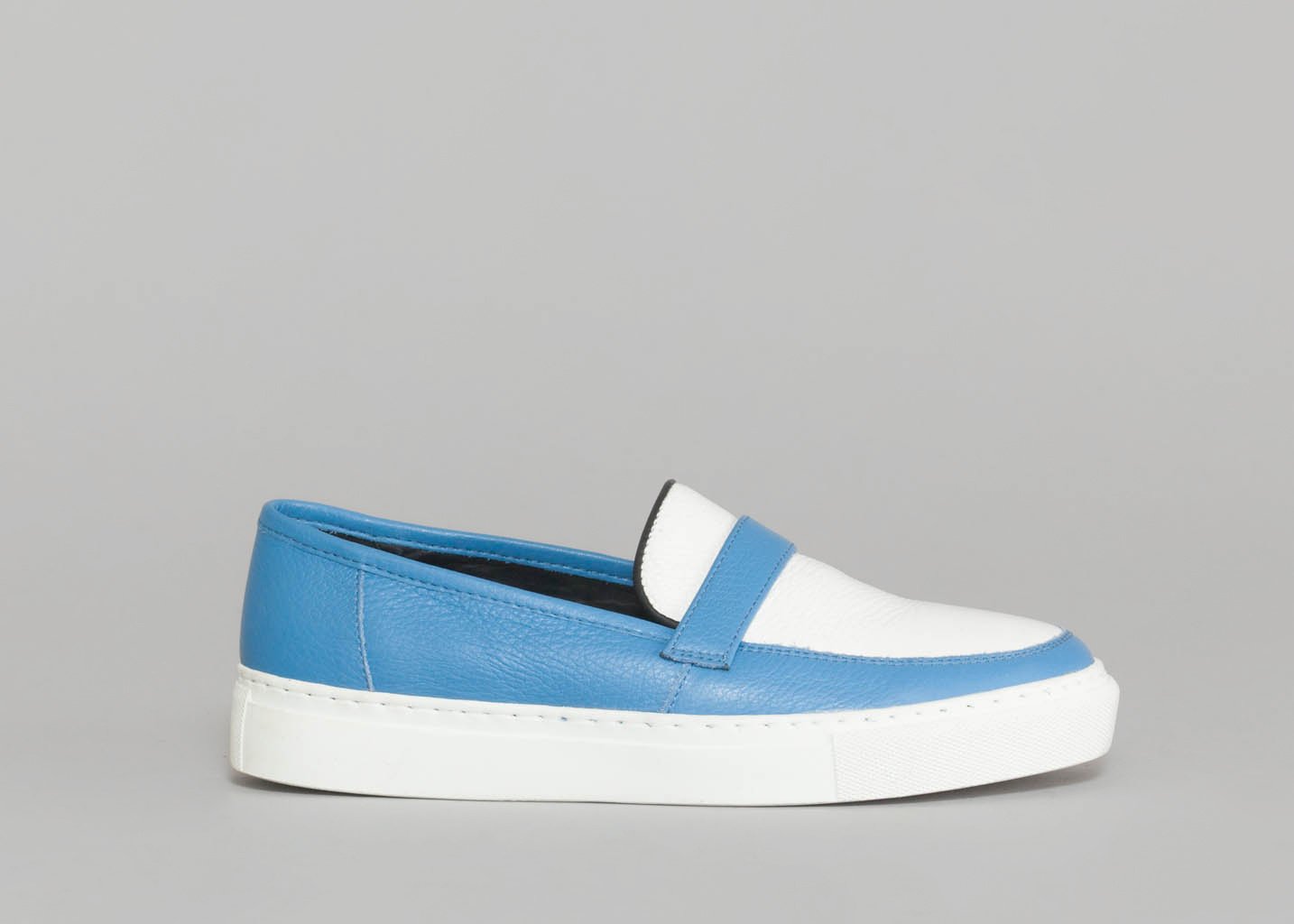 L'exception Mocassin Stacy Bleu Clair Eugène Riconneaus