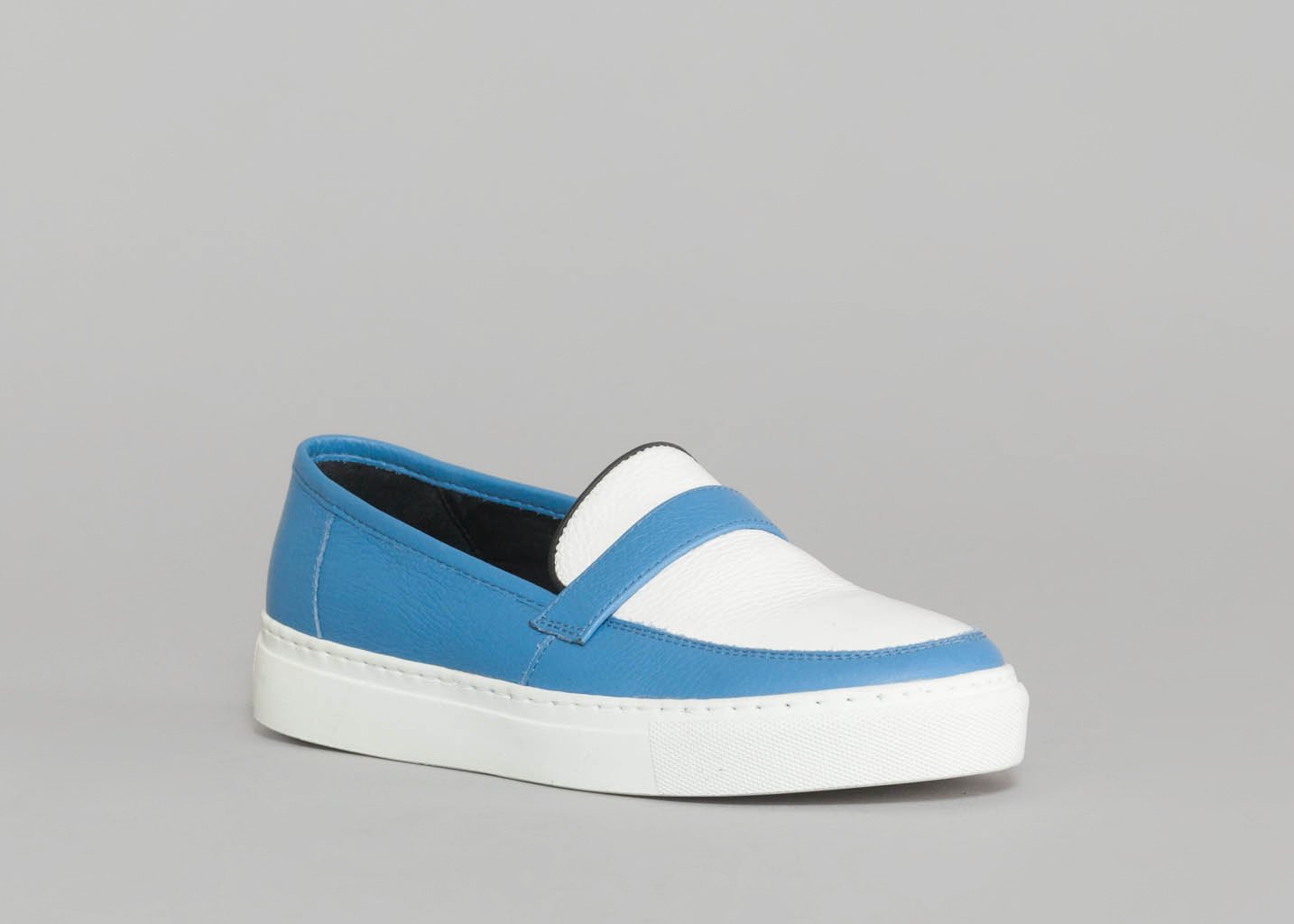 l'exception Mocassin Stacy Bleu Clair Eugène Riconneaus