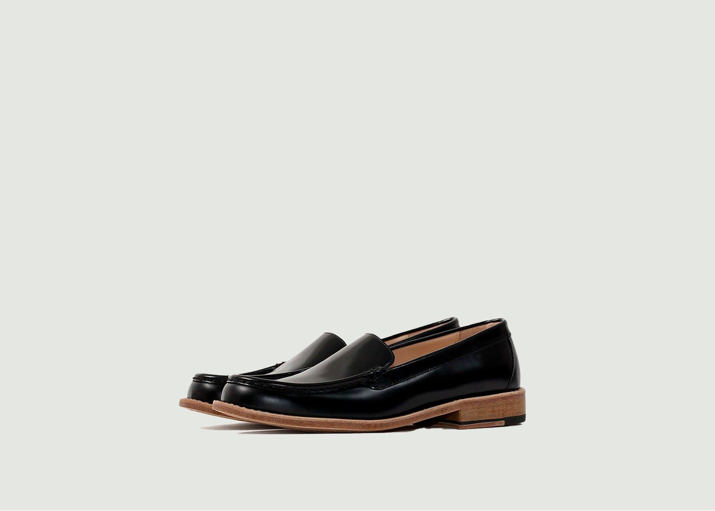 l'exception Mocassins 1er Jour Léger Noir Timothée Paris
