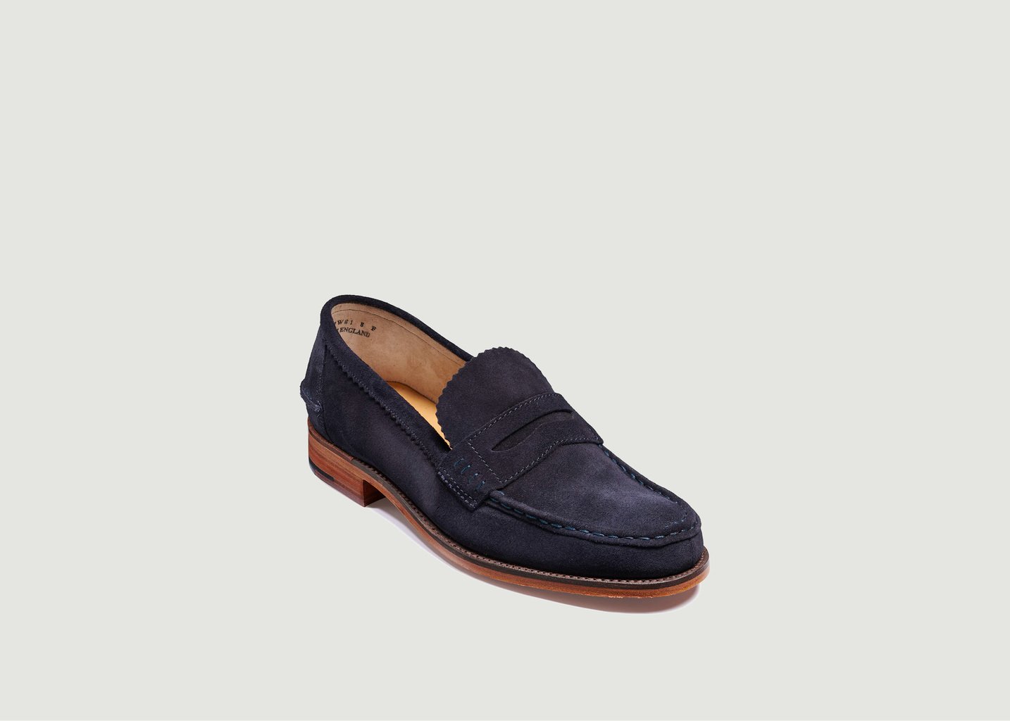 l'exception Mocassins Caruso Bleu Marine Barker Shoes