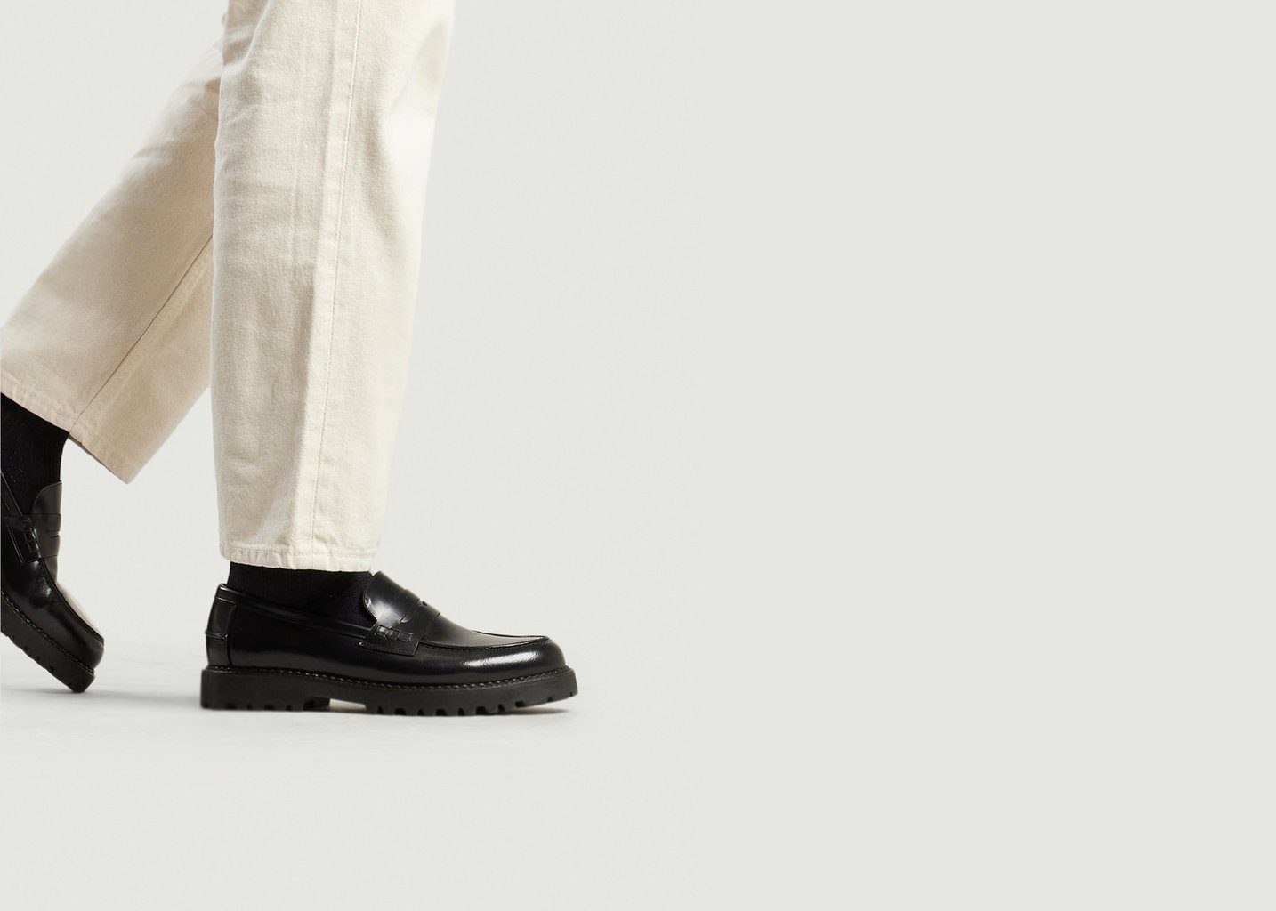 L'exception Mocassins Elliot Noir Odaje Ex M.Moustache