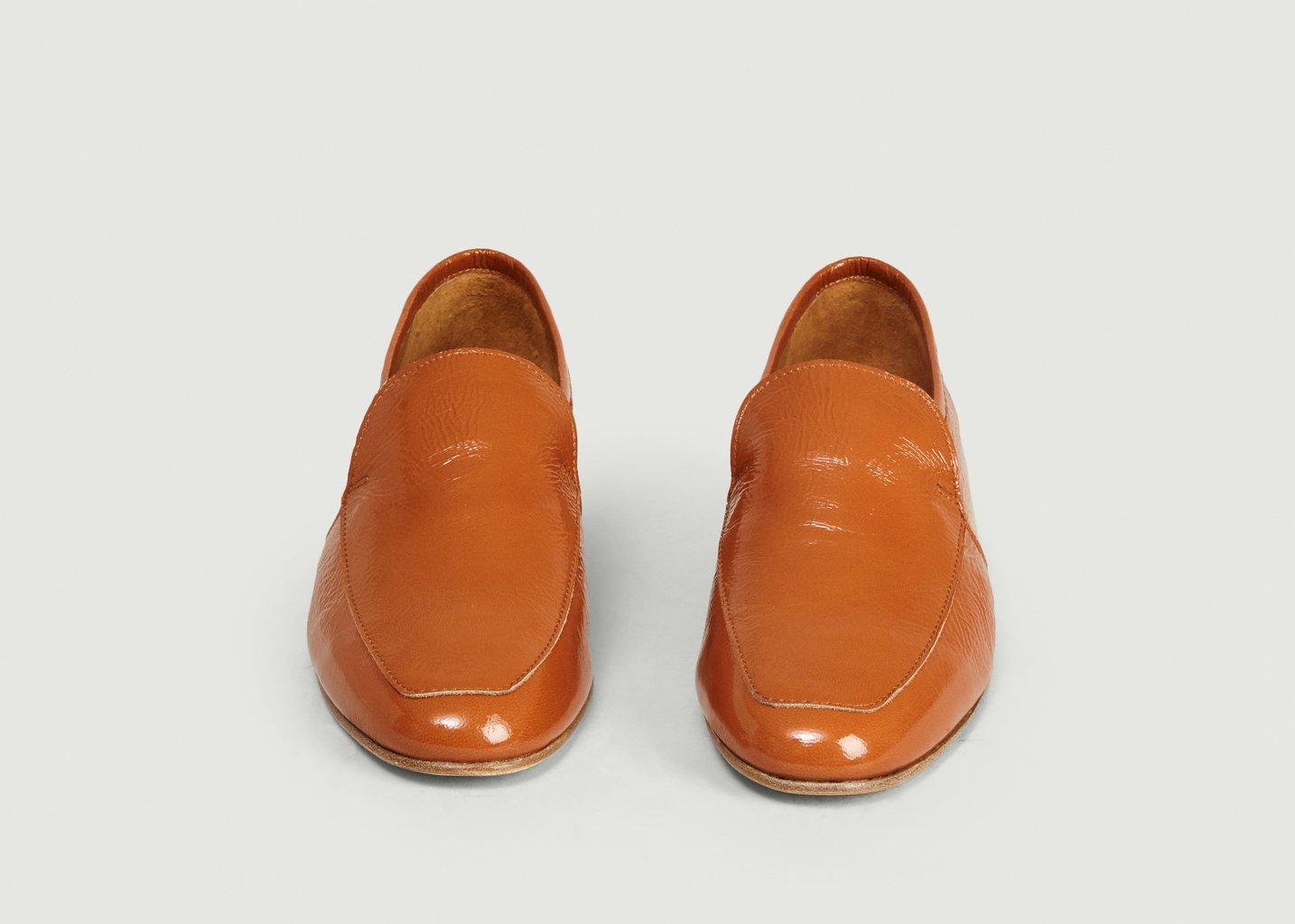L'exception Mocassins En Cuir Leo Marron Anne Thomas Chaussures