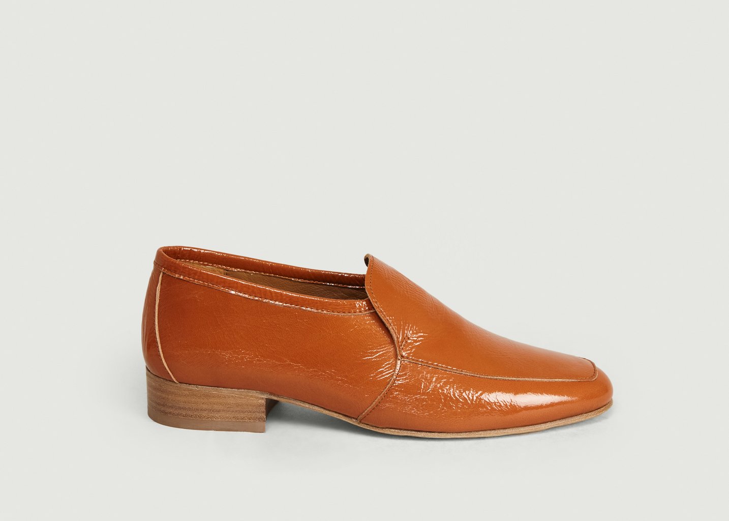 L'exception Mocassins En Cuir Leo Marron Anne Thomas Chaussures