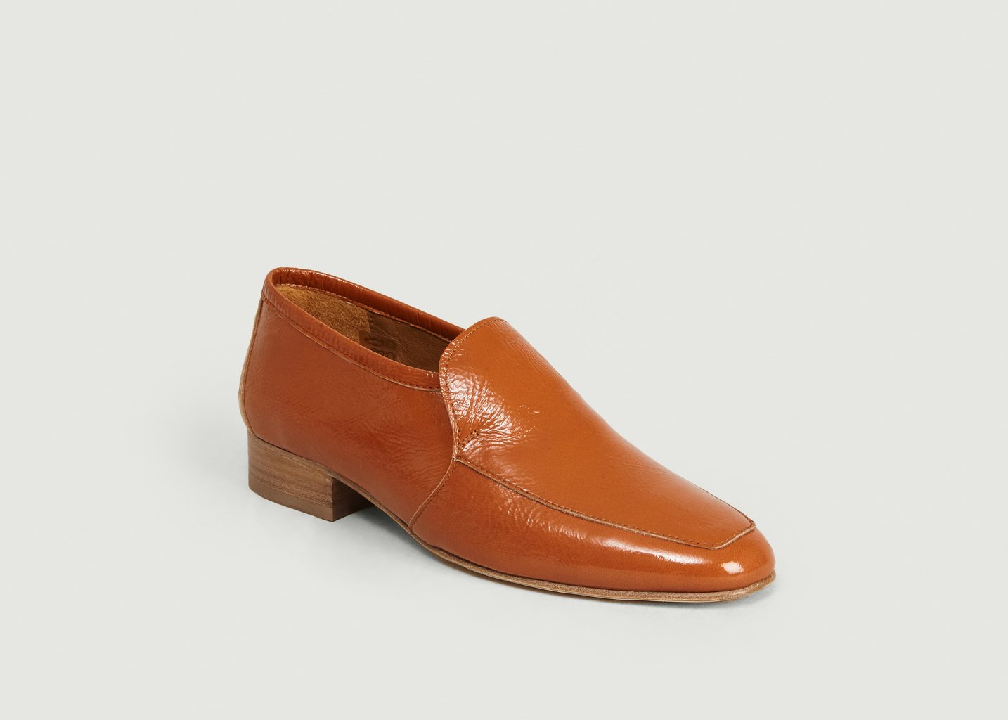 l'exception Mocassins en cuir Leo Marron Anne Thomas Chaussures