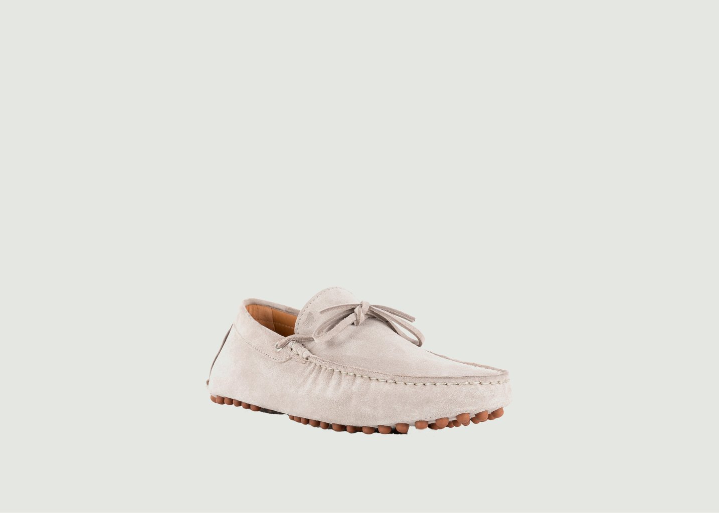 L'exception Mocassins En Cuir Suédé Ayrton Gris Léger Bobbies Paris