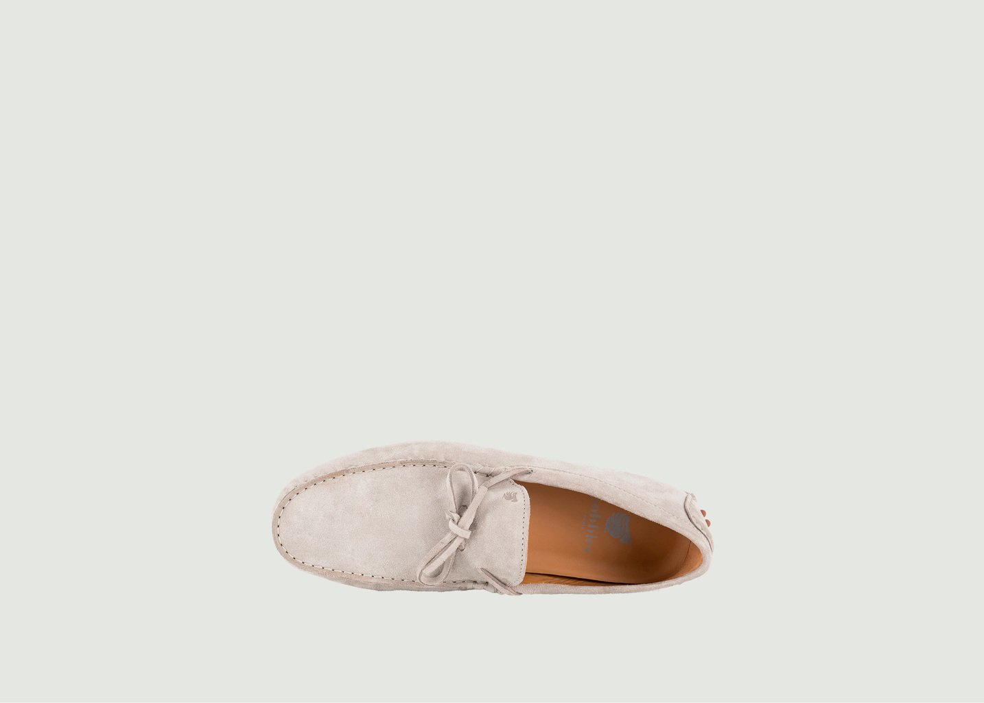 L'exception Mocassins En Cuir Suédé Ayrton Gris Léger Bobbies Paris