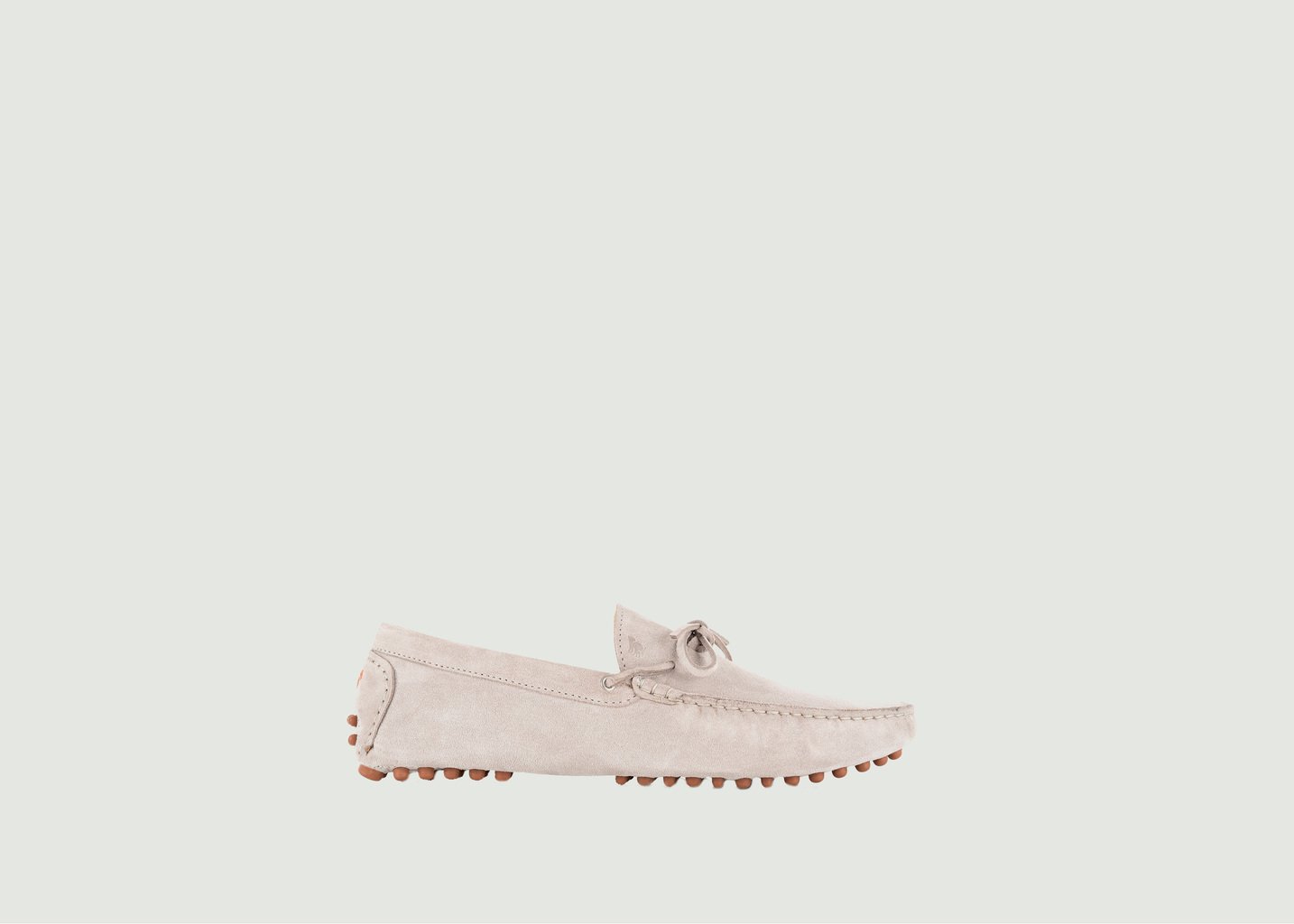 l'exception Mocassins en cuir suédé Ayrton Gris Léger Bobbies Paris