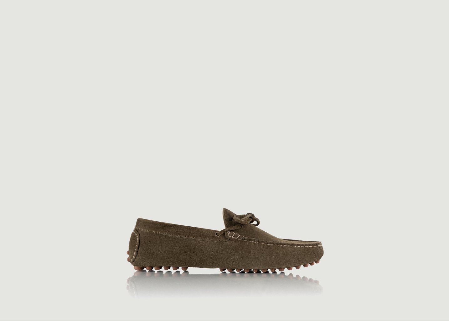 l'exception Mocassins en cuir suédé Ayrton Khaki Bobbies Paris