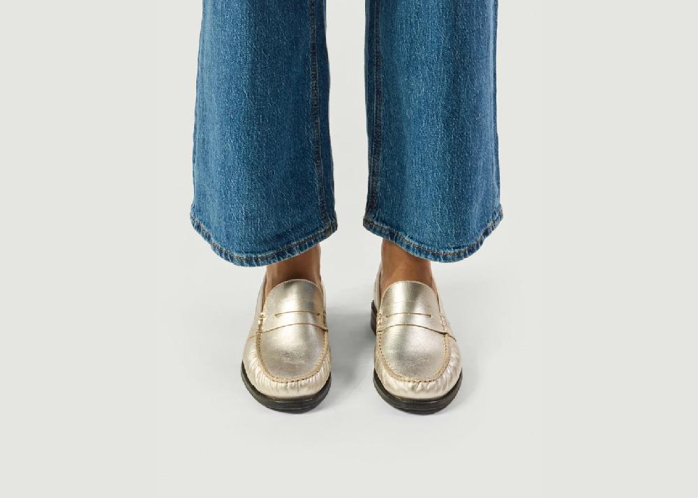 L'exception Mocassins Halley Argent Odaje Ex M.Moustache