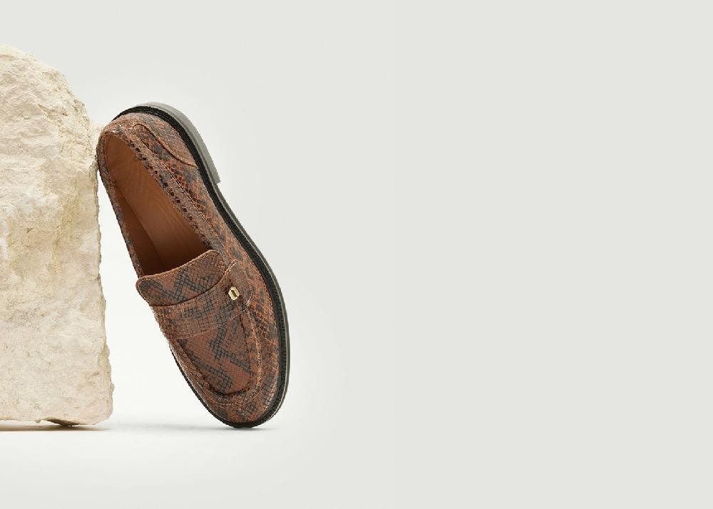 L'exception Mocassins Marjorie Marron Odaje Ex M.Moustache