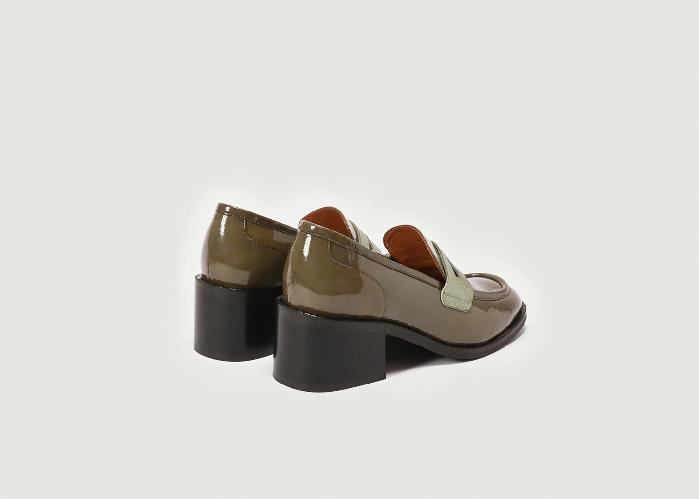 L'exception Mocassins Pablo à Bout Carré Vert HUMAYA
