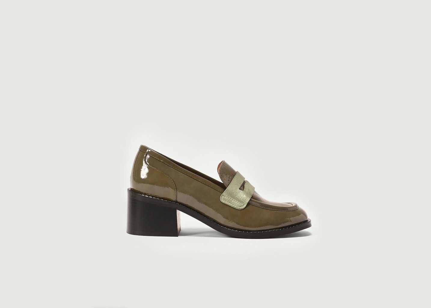 l'exception Mocassins Pablo à bout carré Vert HUMAYA