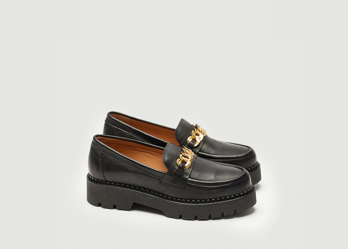 L'exception Mocassins Rosie Noir Odaje Ex M.Moustache