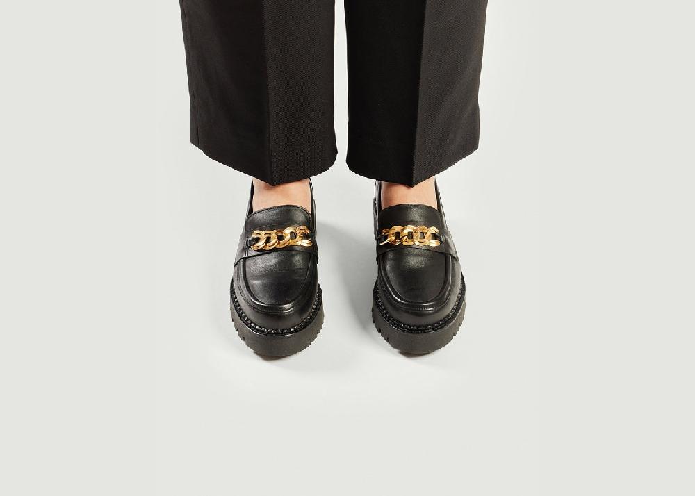 L'exception Mocassins Rosie Noir Odaje Ex M.Moustache