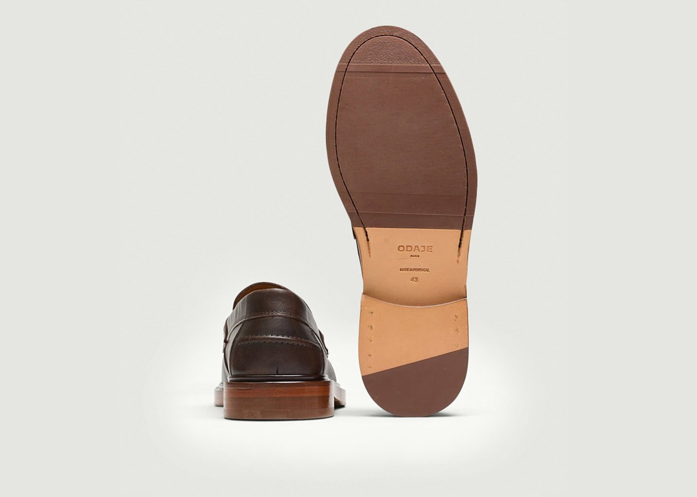 L'exception Mocassins Virgile Marron Odaje Ex M.Moustache