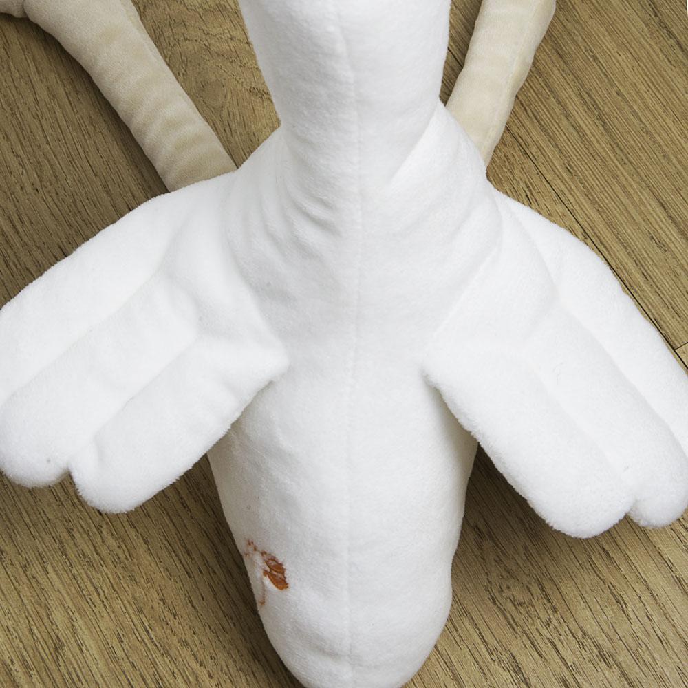 L'exception Mon Premier Doudou Cigogne Blanc La Pelucherie