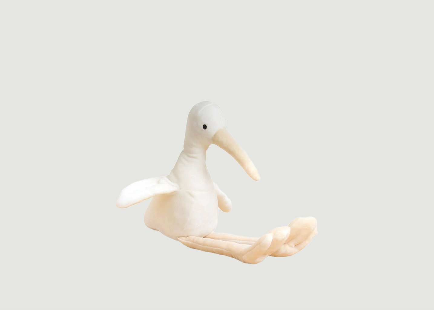 l'exception Mon Premier doudou Cigogne Blanc La Pelucherie